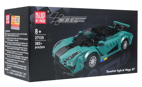 Zestaw Klocków Auto Sportowe Turkusowe 383el.