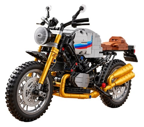 Zestaw Klocków Motocykl Biały 790el.