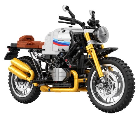 Zestaw Klocków Motocykl Biały 790el.