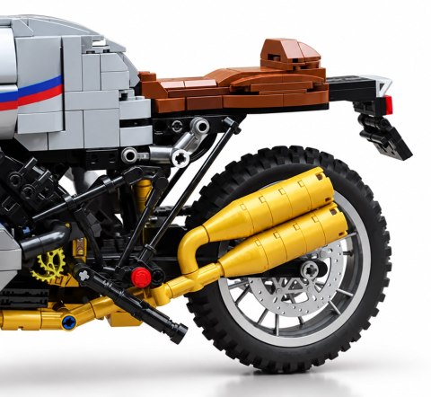 Zestaw Klocków Motocykl Biały 790el.