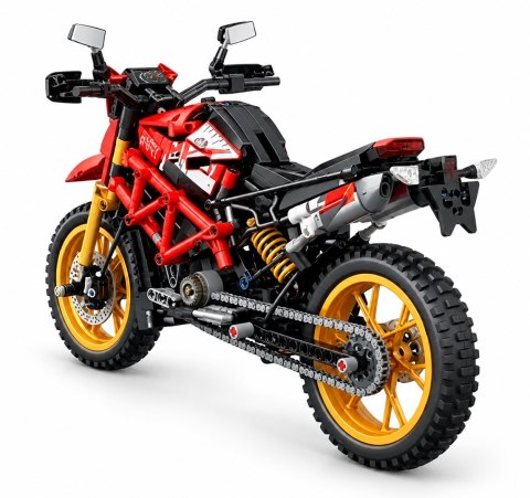 Zestaw Klocków Motocykl Czerwony 730el.