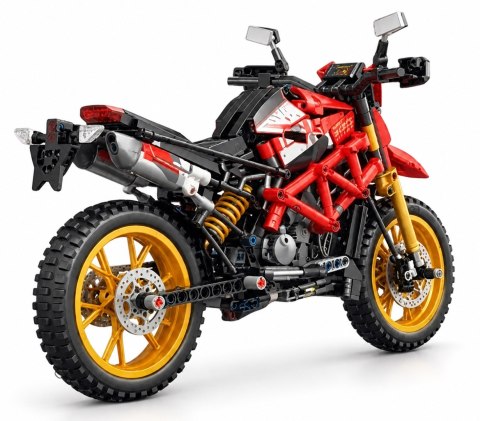 Zestaw Klocków Motocykl Czerwony 730el.
