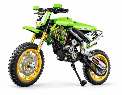 Zestaw Klocków Motocykl Zielony 466el.