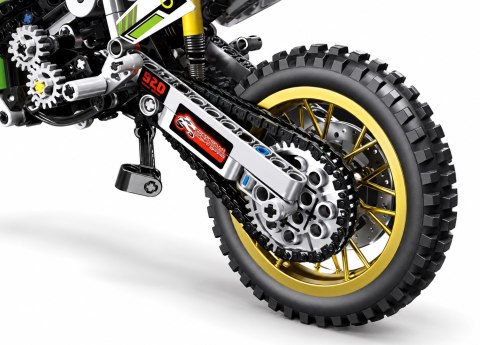 Zestaw Klocków Motocykl Zielony 466el.
