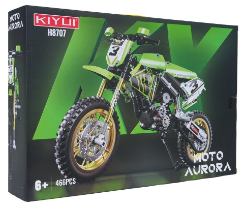 Zestaw Klocków Motocykl Zielony 466el.