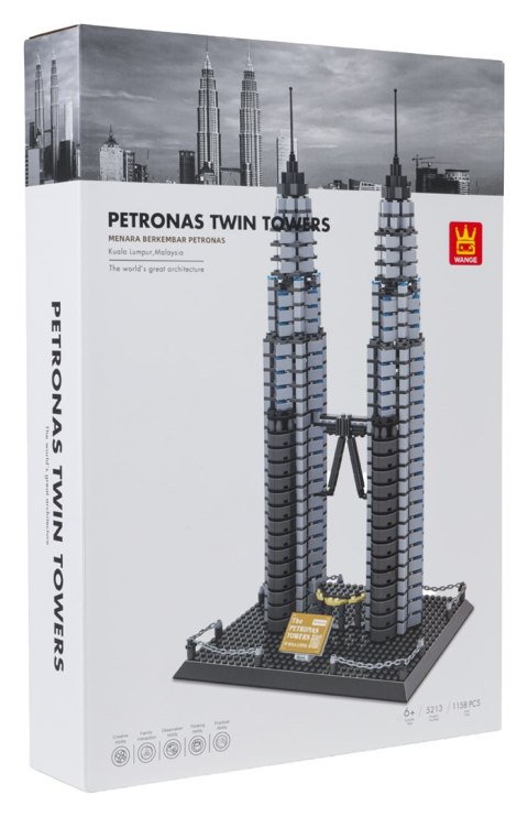 Zestaw Klocków Petrona Towers z Kuala Lumpur 1158el.