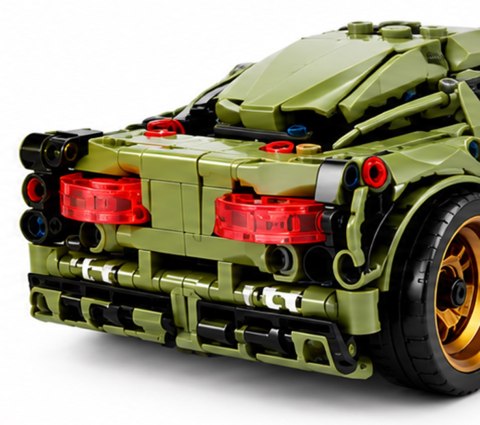 Zestaw Klocków Auto Sportowe Zielone 313el.