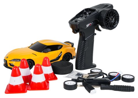 Auto R/C Do Drift WolfSlide 1:24 + Akcesoria Żółty