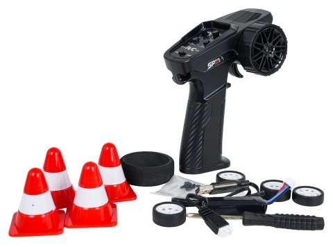 Auto R/C Do Drift WolfSlide 1:24 + Akcesoria Żółty
