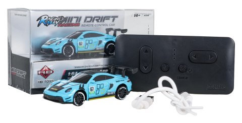 Auto R/C Do MINI Drift 1:64 SmokeRacer Niebieski