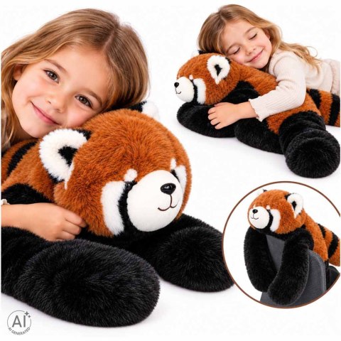 Maskotka pluszak obciążeniowy przytulanka 1,5 kg panda czerwona