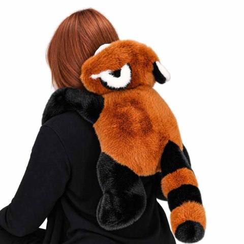 Maskotka pluszak obciążeniowy przytulanka 1,5 kg panda czerwona