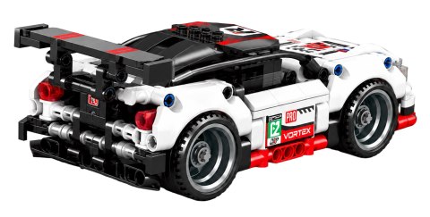 Zestaw Klocków Auto Sportowe Biało Czarny 326el.