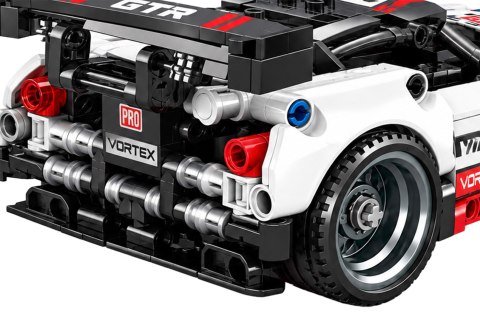 Zestaw Klocków Auto Sportowe Biało Czarny 326el.
