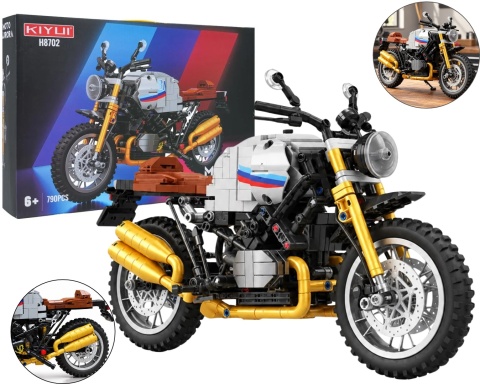 Motocykl z Klocków Konstrukcyjnych 790 Elementów klocki motor