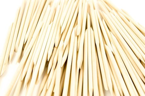 Patyczki Drewniane Dwustronne z Drewna Pomarańczowego 100szt