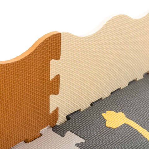 Puzzle piankowe mata kojec dla dzieci 36 elementów dinozaury 143cm x 143cm x1cm