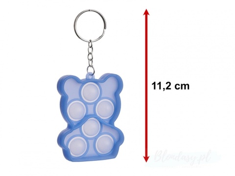 Popit brelok antystresowy Push Bubble miś