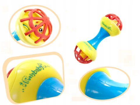 Grzechotka dla dziecka gryzak hantelek dla malucha