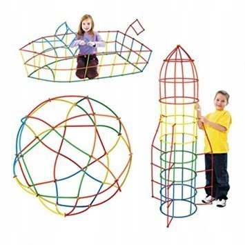 Słomki do budowania klocki konstrukcyjne BOX 340el.