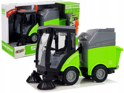 Śmieciarka Zamiatarka z Dźwiękami i Ruchomymi Elementami Napęd Frykcyjny 1: