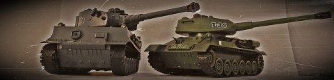 Czołg zdalnie sterowany 2szt German Tiger i T-34