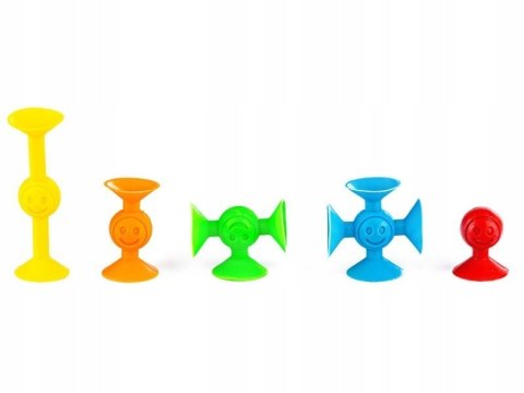 Klocki Konstrukcyjne silikonowe przyssawki buźki 29 elementów