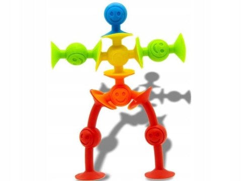 Klocki Konstrukcyjne silikonowe przyssawki buźki 29 elementów