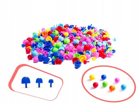 Klocki Przestrzenne grzybki magiczny zestaw 600 elementów