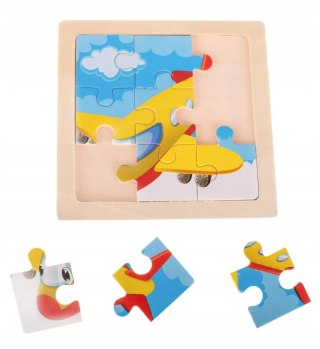 Puzzle drewniane układanka samolot