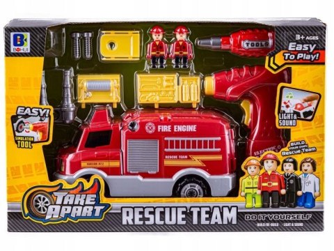 Samochód, WÓZ STRAŻACKI, Ciężarówka do rozkręcania i skręcania, STRAŻ POŻAR