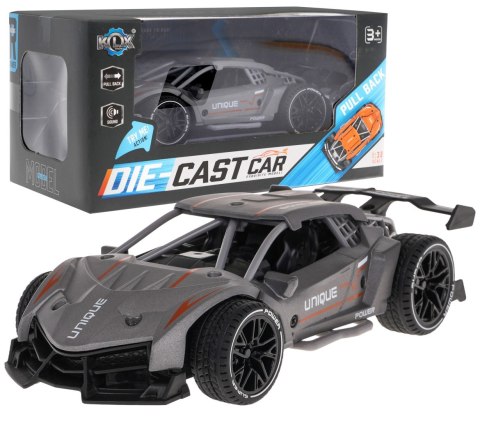 Samochód z napędem Pull Back z dźwiękami metalowa koroseria Die Cast