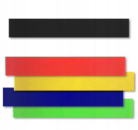 Gumy do ćwiczeń fitness zestaw 5szt.