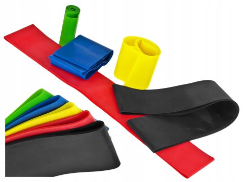 Gumy do ćwiczeń fitness zestaw 5szt.