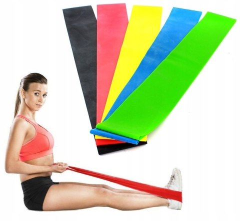Gumy do ćwiczeń fitness zestaw 5szt.