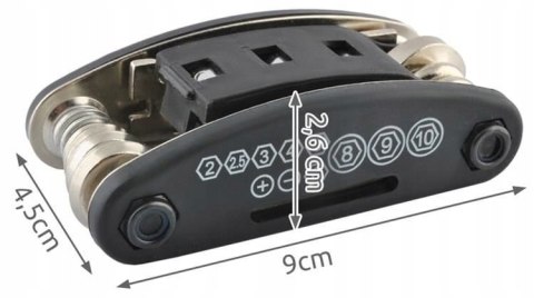 Klucze rowerowe zestaw naprawczy imbus scyzoryk