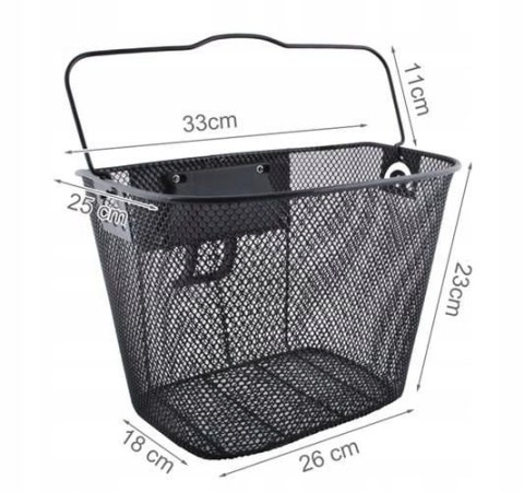 Kosz na rower koszyk rowerowy przedni