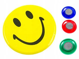 Magnesy na lodówkę uśmieszki buźki 8szt 4 kolory