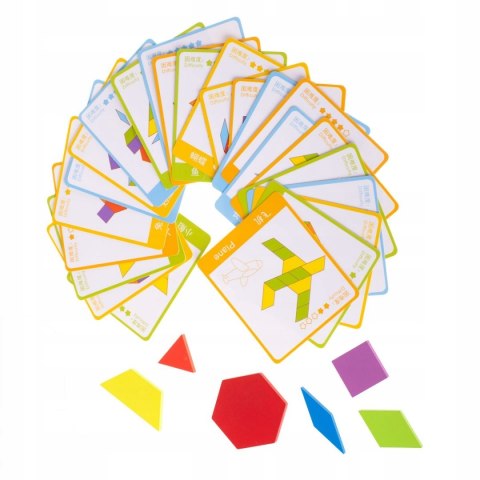 Montessori układanka drewniana obrazki Puzzle drew