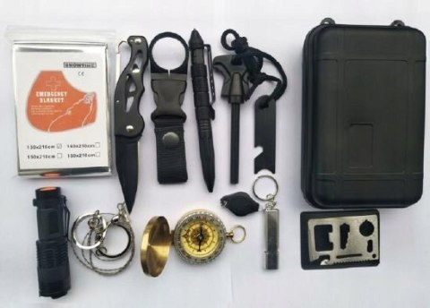 Niezbędnik survivalowy 12w1 zestaw SOS survival