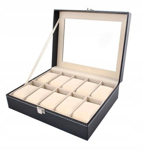 ORGANIZER NA ZEGARKI 10SZT KUFEREK PUDEŁKO ETUI