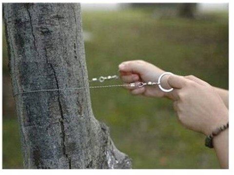 Piła ręczna strunowa survival