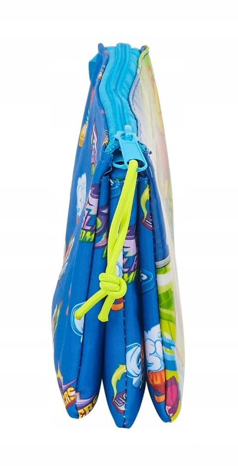 Saszetka etui pokrowiec na figurki SuperZings Super Things piórnik 3 komory