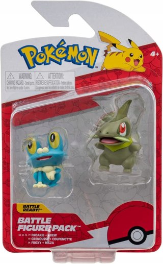 Pokemon figurki bitewne Froakie + Axew oryginalne
