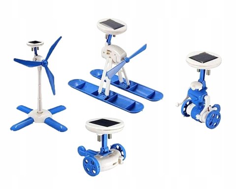 Robot solarny 6w1 - wiatrak helikopter auto robot