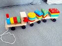 Sorter drewniany układanka zręcznościowa pociąg