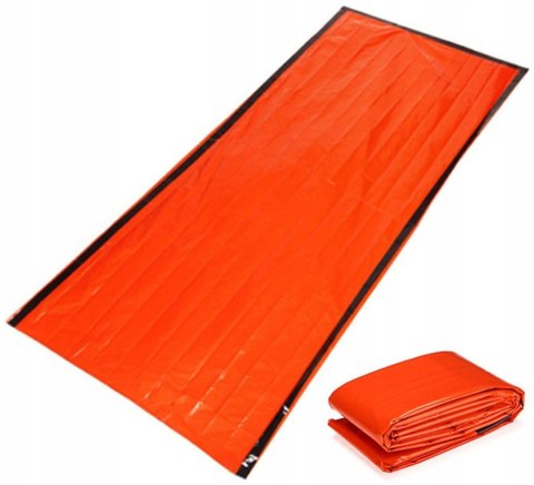 Śpiwór termiczny survivalowy koc ratunkowy z foli