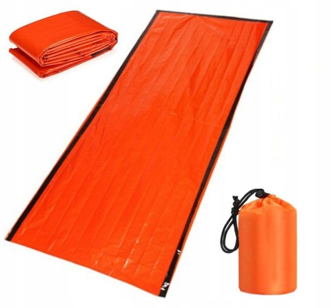 Śpiwór termiczny survivalowy koc ratunkowy z foli