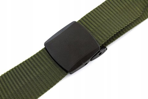 Taktyczny pasek do spodni khaki zielony uniwersalny survivalowy