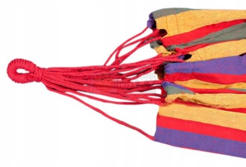 WIELKI HAMAK OGRODOWY DWUOSOBOWY MOCNY 150x190cm